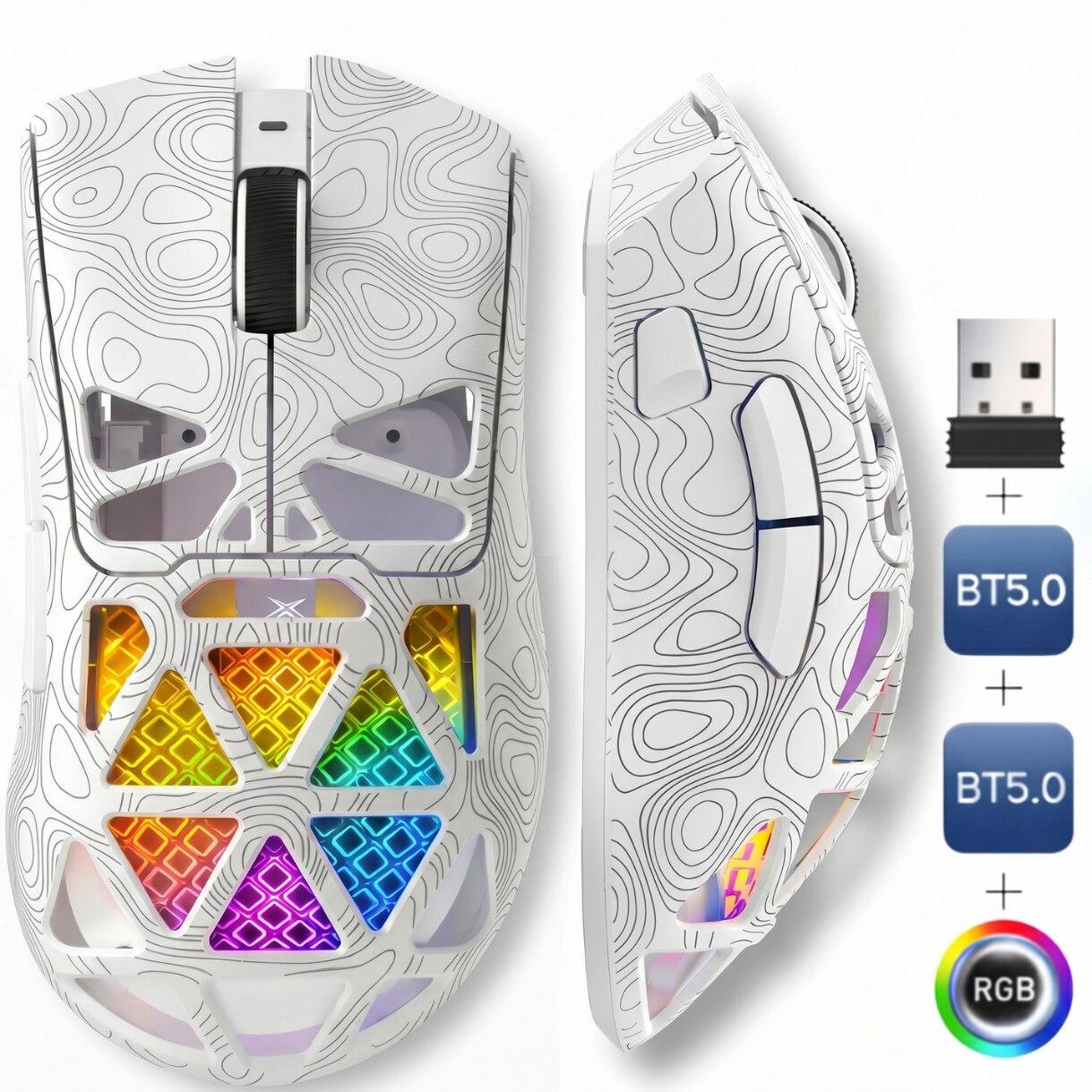 Mouse Wireless FURYCUBE, Alb