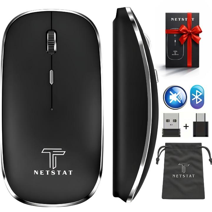 Mouse Slim NETSTAT, Negru